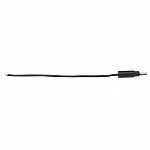 UNITED PACIFIC - 34213 - CABLE ÚNICO DE 6" CON TERMINACIÓN DE BALA .180 Y EXTREMO PELADO - NEGRO
