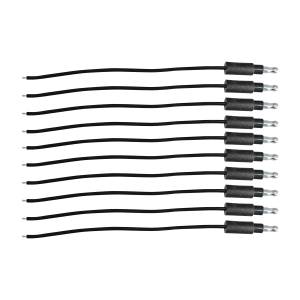 UNITED PACIFIC - 34213P10 - CABLE ÚNICO DE 6" CON TERMINACIÓN DE BALA .180 Y EXTREMO PELADO - NEGRO (10 PIEZAS)