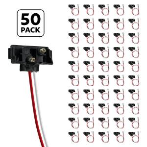 UNITED PACIFIC - 34215P50 - COLECTA DE 2 CABLES CON ENCHUFE DE ÁNGULO RECTO DE 2 PUNTAS - CABLE DE 12" (PAQUETE DE 50)