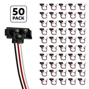 UNITED PACIFIC - 34216P50 - COLECTA DE 3 CABLES CON ENCHUFE DE ÁNGULO RECTO DE 3 CLAVIJAS - CABLE DE 12" (PAQUETE DE 50)