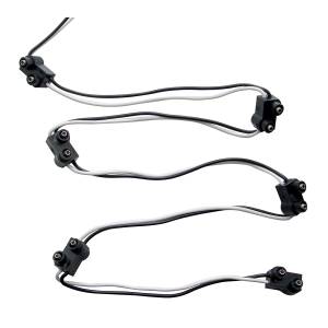 UNITED PACIFIC - 34225 - ARNÉS DE CABLEADO DE ENCHUFE DE 2 CLAVIJAS CON 6 ENCHUFES Y CABLE DE 7" (A GRANEL)
