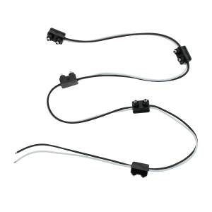 UNITED PACIFIC - 34242-5 - ARNÉS DE CABLEADO DE ENCHUFE DE 2 CLAVIJAS CON CABLE DE 6" ENTRE ENCHUFES - 5 ENCHUFES