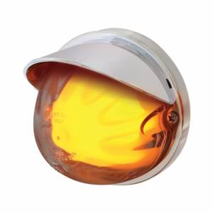 UNITED PACIFIC - 34406 - KIT DE MONTAJE EMPOTRADO DE SANDÍA GLOLIGHT DE DOBLE FUNCIÓN DE 9 LED CON VISERA - LED ÁMBAR/LENTE TRANSPARENTE