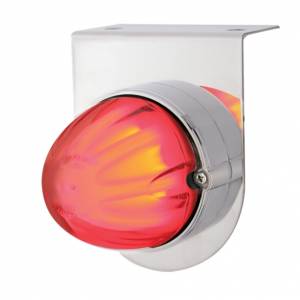 UNITED PACIFIC - 34419 - SOPORTE DE LUZ INOXIDABLE CON GLOLIGHT DE SANDÍA DE DOBLE FUNCIÓN DE 9 LED - LED ROJO/LENTE TRANSPARENTE