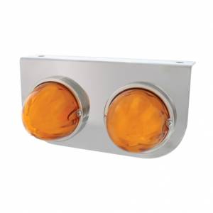 UNITED PACIFIC - UNITED PACIFIC - 34424 - SOPORTE DE LUZ INOXIDABLE CON 2X 9 LED GLOLIGHT SANDÍA DE DOBLE FUNCIÓN - LED ÁMBAR/LENTE ÁMBAR - Image 2