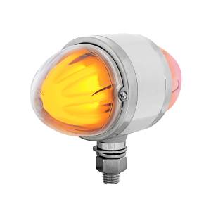 UNITED PACIFIC - 34429 - LUZ GLOLIGHT DE DOBLE CARA DE 18 LED DE DOBLE FUNCIÓN - LED ÁMBAR Y ROJO / LENTE TRANSPARENTE