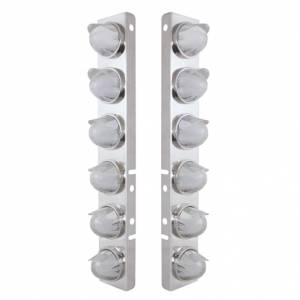 UNITED PACIFIC - UNITED PACIFIC - 34441 - SOPORTE DE FILTRO DE AIRE DELANTERO SS CON LUZ LED SANDÍA HI/LO ÁMBAR 12X 9 Y VISORES PARA LENTES PETERBILT-CLEAR - Image 2