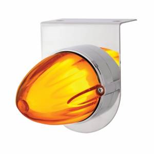 UNITED PACIFIC - 34448 - SOPORTE DE ACERO INOXIDABLE CON LUZ GLOLIGHT DE SANDÍA DE DOBLE FUNCIÓN DE 9 LED - LED ÁMBAR/LENTE ÁMBAR