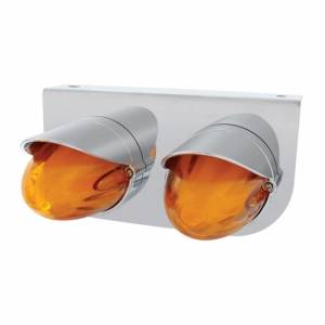 UNITED PACIFIC - UNITED PACIFIC - 34450 - SOPORTE DE ACERO INOXIDABLE CON DOS LUCES Y VISORES GLOLIGHT DE 9 LED DE DOBLE FUNCIÓN SANDÍA GRAKON 1000 - LED ÁMBAR Y LENTES - Image 2