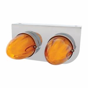 UNITED PACIFIC - UNITED PACIFIC - 34452 - SOPORTE DE LUZ INOXIDABLE CON 2X 9 LED GLOLIGHT SANDÍA DE DOBLE FUNCIÓN - LED ÁMBAR/LENTE ÁMBAR - Image 2