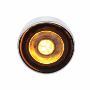 UNITED PACIFIC - UNITED PACIFIC - 34470 - SOPORTE DEL FILTRO DE AIRE DELANTERO DE ACERO INOXIDABLE CON MINI LUCES Y VISORES DE 22X 3 LED ÁMBAR DE 3/4" PARA LENTES PETERBILT-CLEAR - Image 3