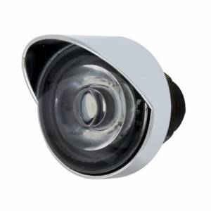 UNITED PACIFIC - UNITED PACIFIC - 34470 - SOPORTE DEL FILTRO DE AIRE DELANTERO DE ACERO INOXIDABLE CON MINI LUCES Y VISORES DE 22X 3 LED ÁMBAR DE 3/4" PARA LENTES PETERBILT-CLEAR - Image 4