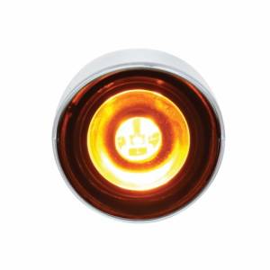 UNITED PACIFIC - UNITED PACIFIC - 34478 - SOPORTE DEL FILTRO DE AIRE DELANTERO DE ACERO INOXIDABLE CON MINI LUCES Y VISORES DE 26X 3 LED DE 3/4" PARA LED Y LENTES PETERBILT-AMBER - Image 3