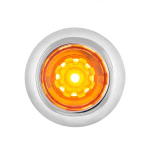 UNITED PACIFIC - 34824 - MINI LUZ LED ARCBLAST DE FUNCIÓN ÚNICA DE 3/4" (LIQUIDACIÓN/MARCADOR) - LED ÁMBAR/LENTE ÁMBAR
