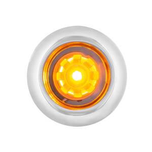 UNITED PACIFIC - 34826 - MINI LUZ LED ARCBLAST DE FUNCIÓN ÚNICA DE 3/4" (LIQUIDACIÓN/MARCADOR) - LED ÁMBAR/LENTE TRANSPARENTE