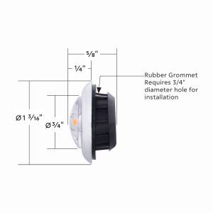 UNITED PACIFIC - UNITED PACIFIC - 34826 - MINI LUZ LED ARCBLAST DE FUNCIÓN ÚNICA DE 3/4" (LIQUIDACIÓN/MARCADOR) - LED ÁMBAR/LENTE TRANSPARENTE - Image 6