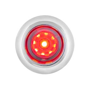 UNITED PACIFIC - 34827 - MINI LUZ LED ARCBLAST DE FUNCIÓN ÚNICA DE 3/4" (LIQUIDACIÓN/MARCADOR) - LED ROJO/LENTE TRANSPARENTE