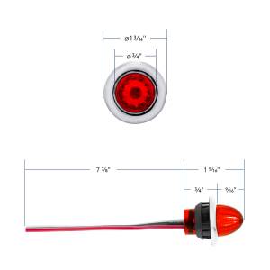 UNITED PACIFIC - UNITED PACIFIC - 34848 - MINI LUZ DE SANDÍA DE 3/4" DE DOBLE FUNCIÓN DE 4 LED (LIQUIDACIÓN/MARCADOR) - LED ROJO/LENTE ROJA - Image 10