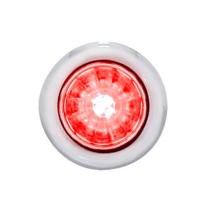UNITED PACIFIC - 34850 - MINI LUZ DE SANDÍA DE 3/4" DE DOBLE FUNCIÓN DE 4 LED (LIQUIDACIÓN/MARCADOR) - LED ROJO/LENTE TRANSPARENTE