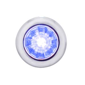 UNITED PACIFIC - 34851 - MINI LUZ DE SANDÍA DE 3/4" DE DOBLE FUNCIÓN DE 4 LED (LIQUIDACIÓN/MARCADOR) - LED AZUL/LENTE TRANSPARENTE