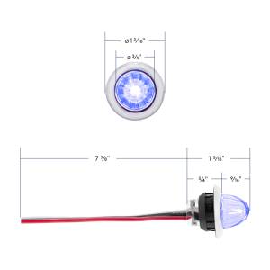 UNITED PACIFIC - UNITED PACIFIC - 34851 - MINI LUZ DE SANDÍA DE 3/4" DE DOBLE FUNCIÓN DE 4 LED (LIQUIDACIÓN/MARCADOR) - LED AZUL/LENTE TRANSPARENTE - Image 10