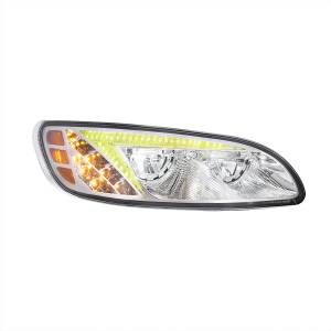 UNITED PACIFIC - UNITED PACIFIC - 34854 - FARO DELANTERO LED CROMADO CON BARRA DE LUCES DE POSICIÓN QUE CAMBIA DE COLOR PARA PETERBILT 386 (2005-2015) Y 387 (1999-2010) - PASAJERO - Image 5