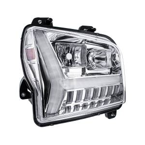 UNITED PACIFIC - UNITED PACIFIC - 35131 - FARO CROMADO CON BARRA DE LUCES LED DRL Y SEÑAL DE GIRO PARA KENWORTH W990-PASSENGER 2018-2024 - Image 4