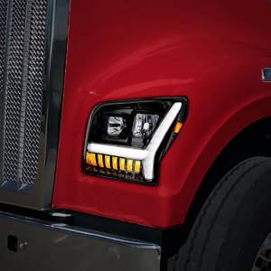 UNITED PACIFIC - UNITED PACIFIC - 35132 - FARO APAGADO CON BARRA DE LUCES LED DRL Y SEÑAL DE GIRO PARA KENWORTH W990-DRIVER 2018-2024 - Image 6
