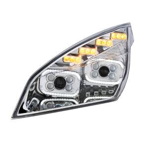 UNITED PACIFIC - UNITED PACIFIC - 35725 - FARO PROYECTOR CROMADO DE 10 LED CON GIRO SECUENCIAL LED Y DRL PARA CASCADIA 2018-2024 - CONDUCTOR - Image 3
