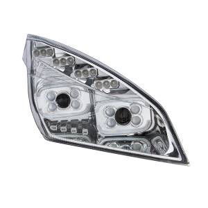 UNITED PACIFIC - UNITED PACIFIC - 35726 - FARO PROYECTOR CROMADO DE 10 LED CON GIRO SECUENCIAL LED Y DRL PARA CASCADIA 2018-2024 - PASAJERO - Image 4