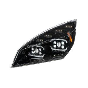 UNITED PACIFIC - UNITED PACIFIC - 35727 - FARO PROYECTOR NEGRO DE 10 LED CON GIRO SECUENCIAL LED Y DRL PARA CASCADIA 2018-2024 - CONDUCTOR - Image 2
