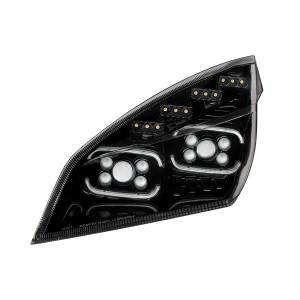 UNITED PACIFIC - UNITED PACIFIC - 35727 - FARO PROYECTOR NEGRO DE 10 LED CON GIRO SECUENCIAL LED Y DRL PARA CASCADIA 2018-2024 - CONDUCTOR - Image 4