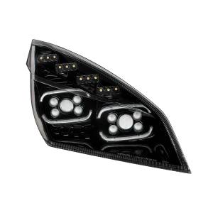 UNITED PACIFIC - UNITED PACIFIC - 35728 - FARO PROYECTOR NEGRO DE 10 LED CON GIRO SECUENCIAL Y DRL PARA CASCADIA 2018-2024 - PASAJERO - Image 4