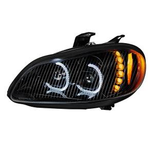 UNITED PACIFIC - 35731 - CONJUNTO DE FAROS DE PROYECCIÓN LED NEGRO PARA CONDUCTOR FREIGHTLINER M2 2003-2024