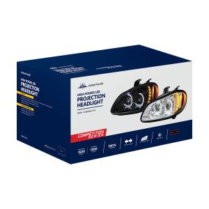 UNITED PACIFIC - UNITED PACIFIC - 35732 - CONJUNTO DE FAROS DE PROYECCIÓN LED NEGRO PARA FREIGHTLINER M2- PASAJERO 2003-2024 - Image 7