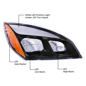 UNITED PACIFIC - UNITED PACIFIC - 35740 - FARO LED NEGRO PARA FREIGHTLINER CASCADIA 2018-2024 - PASAJERO - Image 9