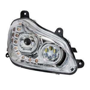 UNITED PACIFIC - UNITED PACIFIC - 35742 - FARO DELANTERO CROMADO DE 10 LED PARA KENWORTH T680 2013-2021 - LADO DEL PASAJERO - Image 4
