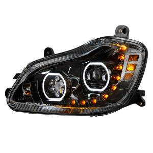 UNITED PACIFIC - 35743 - FARO NEGRO DE 10 LED PARA KENWORTH T680 2013-2021 - LADO DEL CONDUCTOR