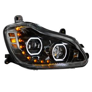 UNITED PACIFIC - 35744 - FARO NEGRO DE 10 LED PARA KENWORTH T680 2013-2021 - LADO DEL PASAJERO