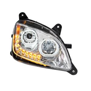 UNITED PACIFIC - UNITED PACIFIC - 35746 - FARO CROMADO DE 10 LED PARA PETERBILT 587 (2010-2016) Y 579 (2012-2021) - LADO DEL PASAJERO - Image 2