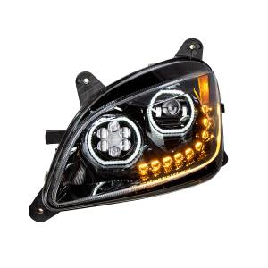 UNITED PACIFIC - UNITED PACIFIC - 35747 - FARO DELANTERO NEGRO 10 LED PARA PETERBILT 587 (2010-2016) Y 579 (2012-2021) - LADO DEL CONDUCTOR - Image 3