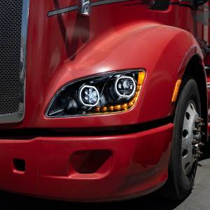 UNITED PACIFIC - UNITED PACIFIC - 35747 - FARO DELANTERO NEGRO 10 LED PARA PETERBILT 587 (2010-2016) Y 579 (2012-2021) - LADO DEL CONDUCTOR - Image 7