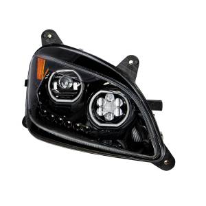 UNITED PACIFIC - UNITED PACIFIC - 35748 - FARO DELANTERO NEGRO 10 LED PARA PETERBILT 587 (2010-2016) Y 579 (2012-2021) - LADO PASAJERO - Image 4