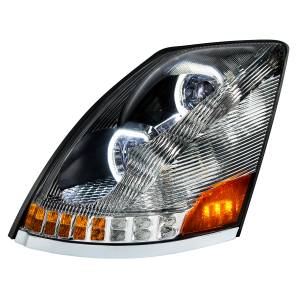 UNITED PACIFIC - UNITED PACIFIC - 35749 - FARO CROMADO DE 10 LED PARA VOLVO VN/VNL 2003-2017 - LADO DEL CONDUCTOR - Image 2