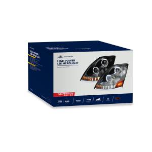 UNITED PACIFIC - UNITED PACIFIC - 35749 - FARO CROMADO DE 10 LED PARA VOLVO VN/VNL 2003-2017 - LADO DEL CONDUCTOR - Image 9