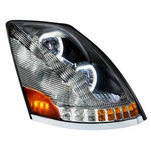 UNITED PACIFIC - UNITED PACIFIC - 35750 - FARO CROMADO DE 10 LED PARA VOLVO VN/VNL 2003-2017 - LADO DEL PASAJERO - Image 2