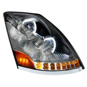 UNITED PACIFIC - UNITED PACIFIC - 35750 - FARO CROMADO DE 10 LED PARA VOLVO VN/VNL 2003-2017 - LADO DEL PASAJERO - Image 3