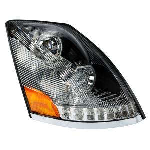 UNITED PACIFIC - UNITED PACIFIC - 35750 - FARO CROMADO DE 10 LED PARA VOLVO VN/VNL 2003-2017 - LADO DEL PASAJERO - Image 4
