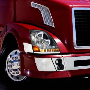 UNITED PACIFIC - UNITED PACIFIC - 35750 - FARO CROMADO DE 10 LED PARA VOLVO VN/VNL 2003-2017 - LADO DEL PASAJERO - Image 8