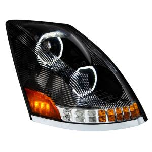 UNITED PACIFIC - UNITED PACIFIC - 35752 - FARO NEGRO DE 10 LED PARA VOLVO VN/VNL 2003-2017 - LADO DEL PASAJERO - Image 2